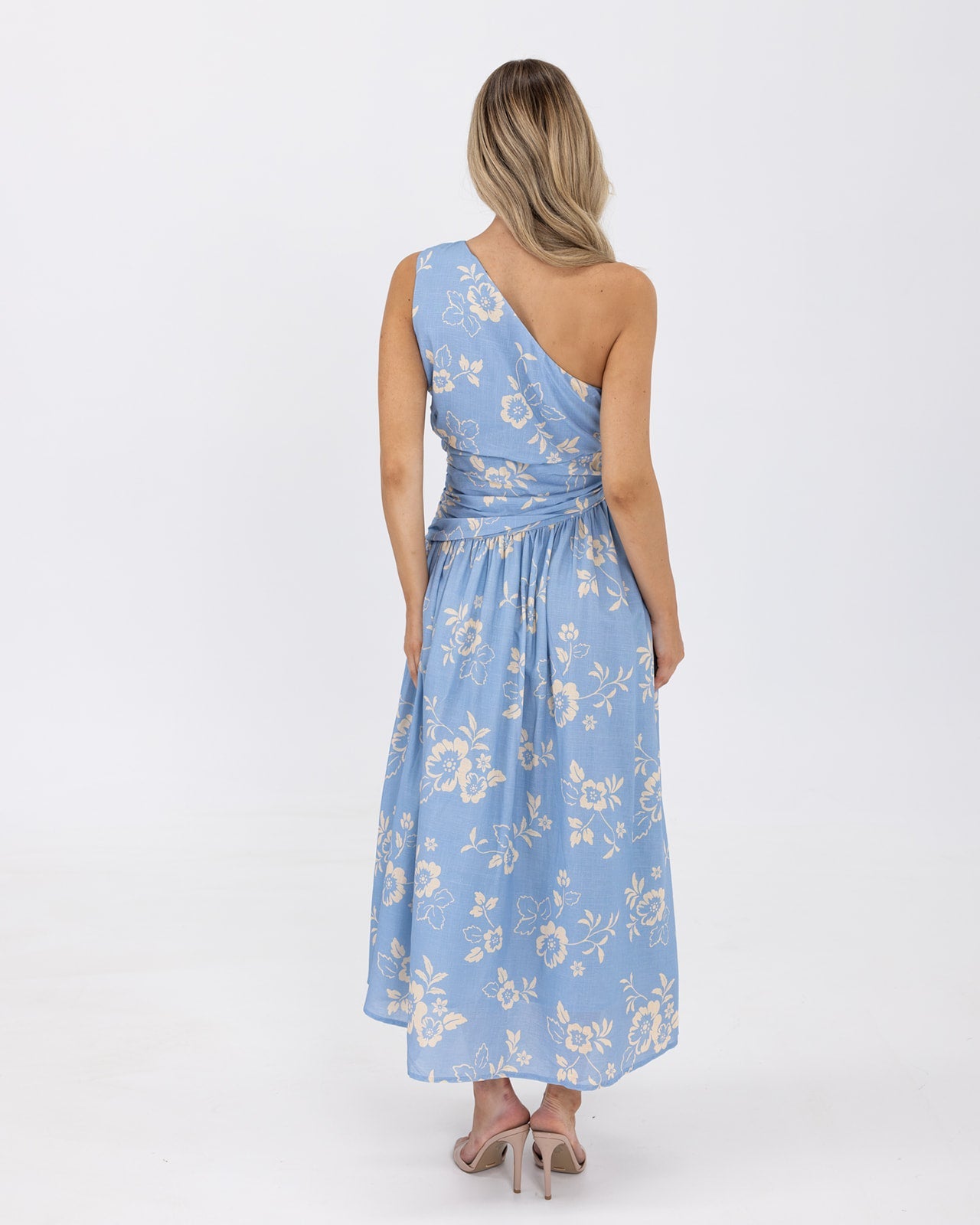 Regina Dress-Blue Flower
