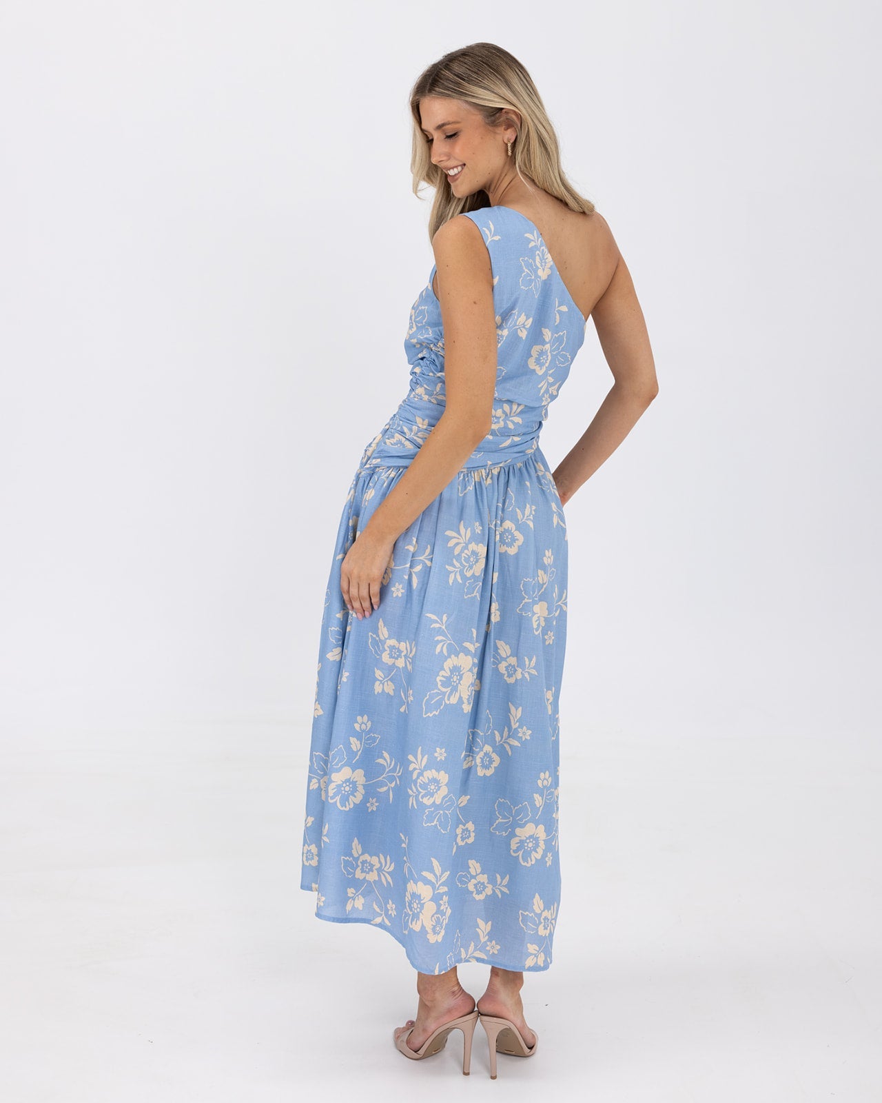 Regina Dress-Blue Flower