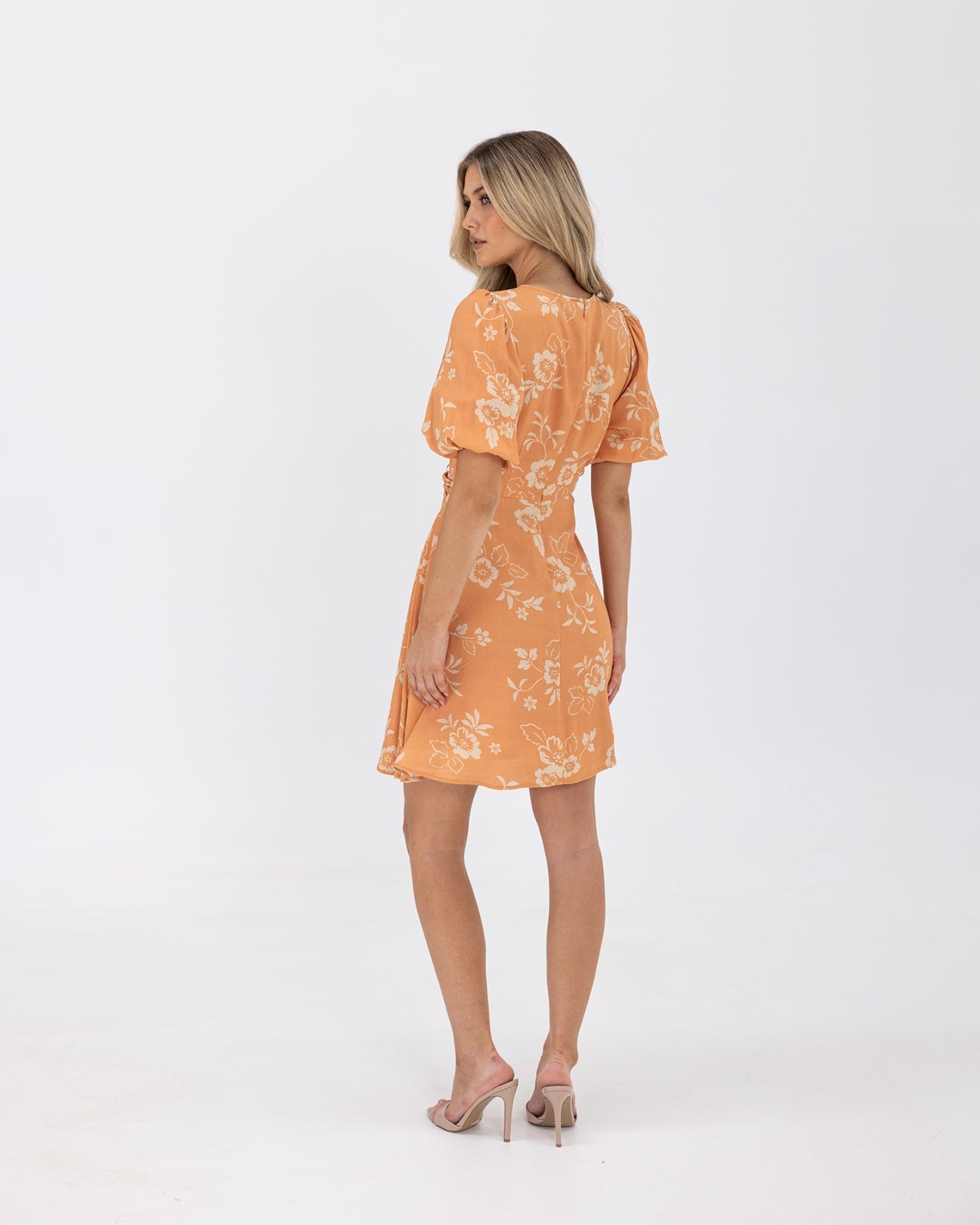 Marlowe Dress-Orange Flower