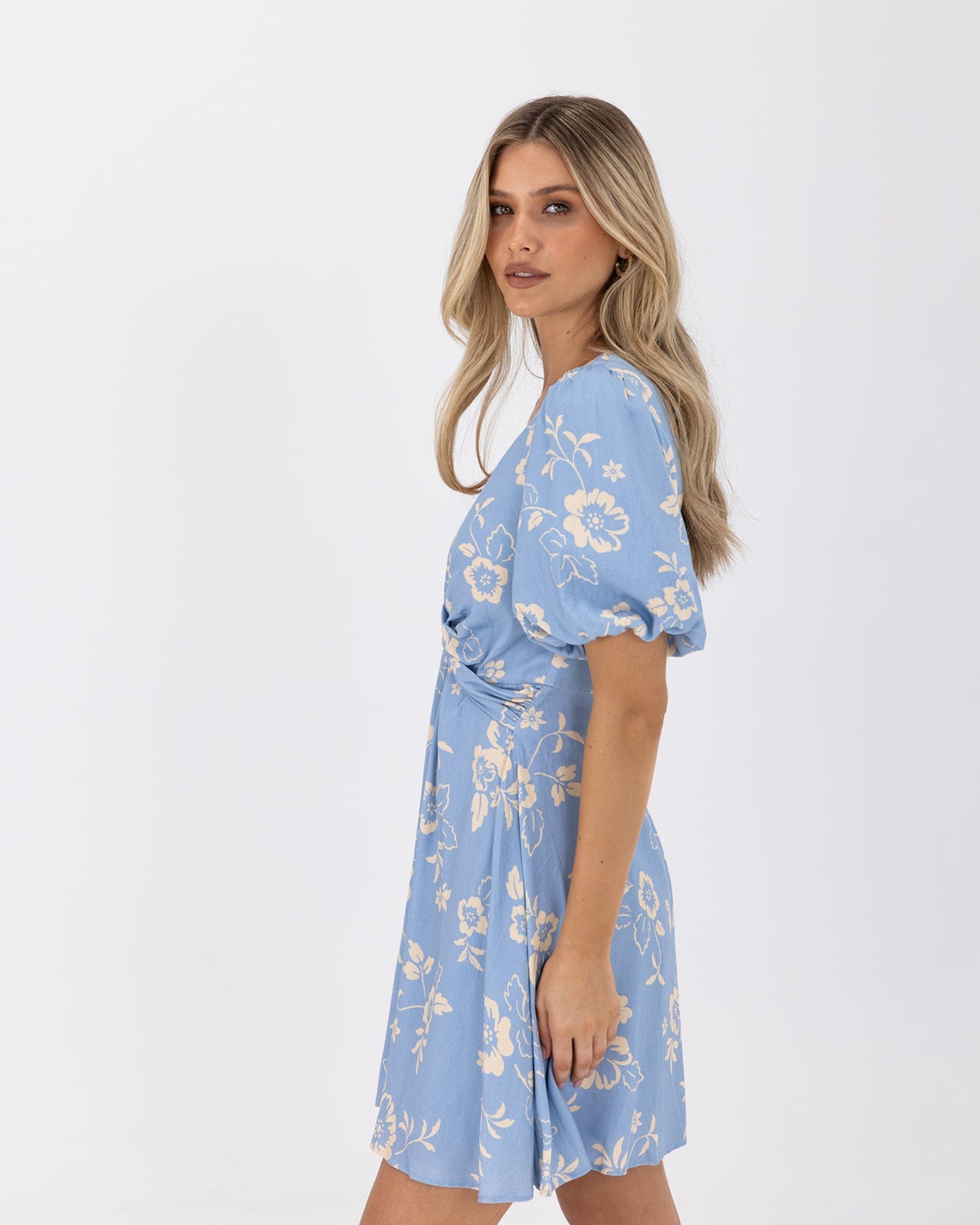 Marlowe Dress-Blue Flower