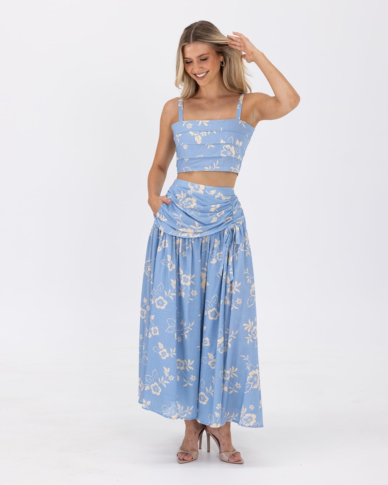 Ralene Set-Blue Flower