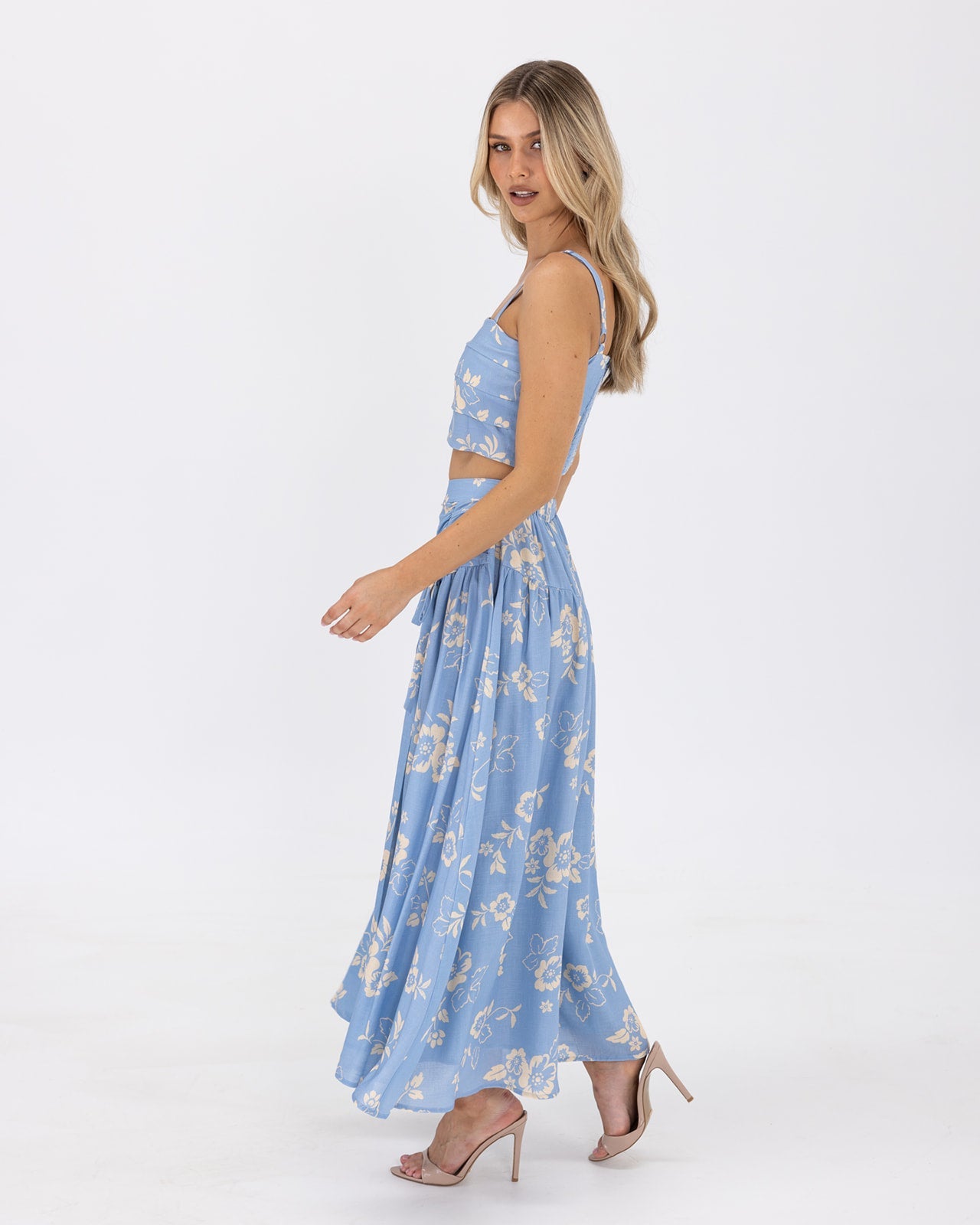Ralene Set-Blue Flower