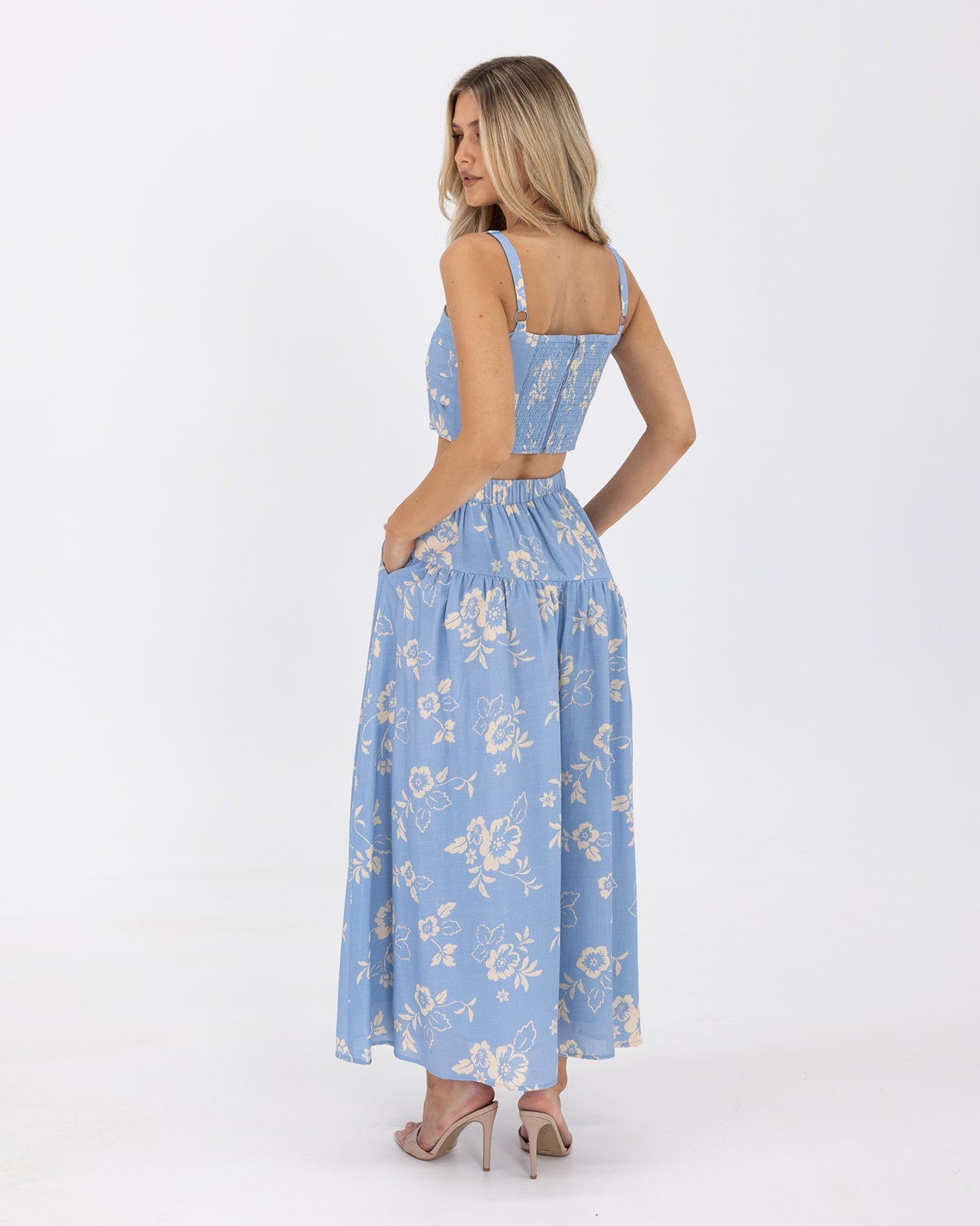 Ralene Set-Blue Flower