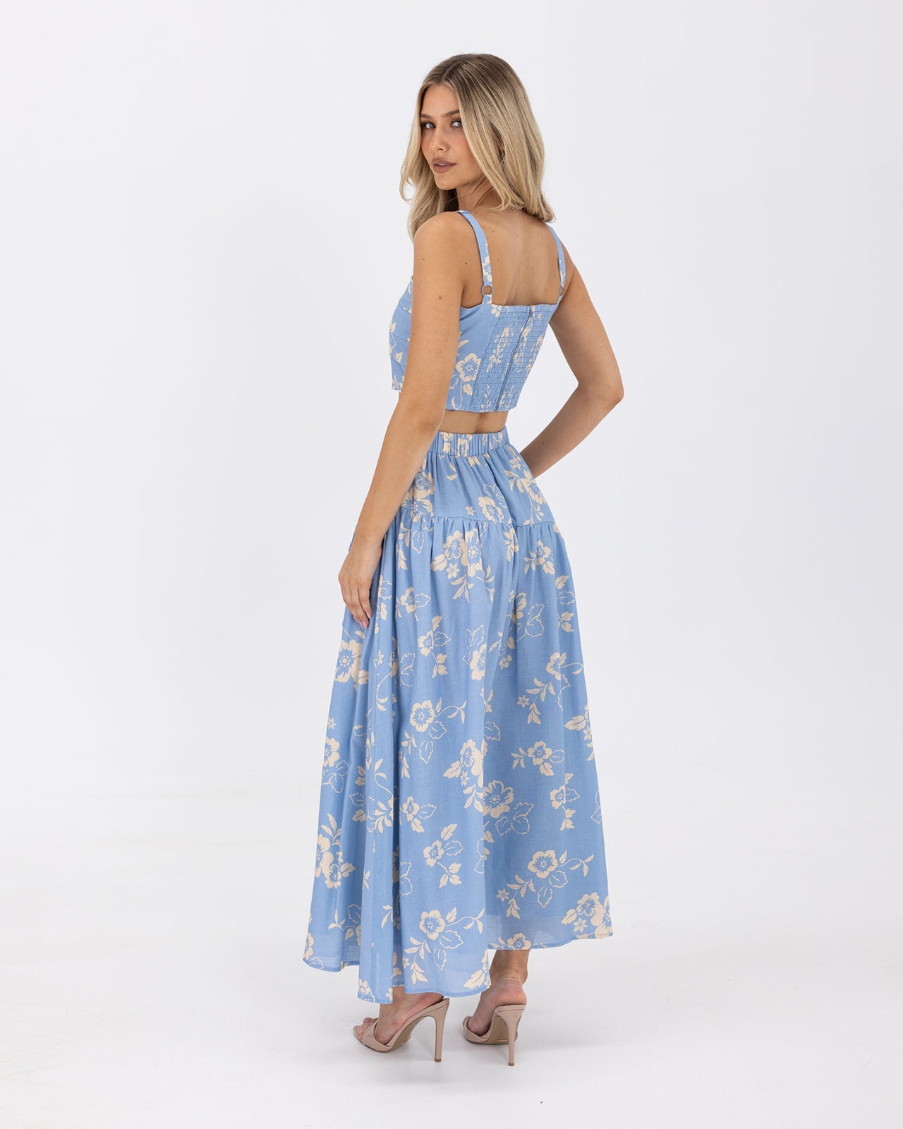 Ralene Set-Blue Flower