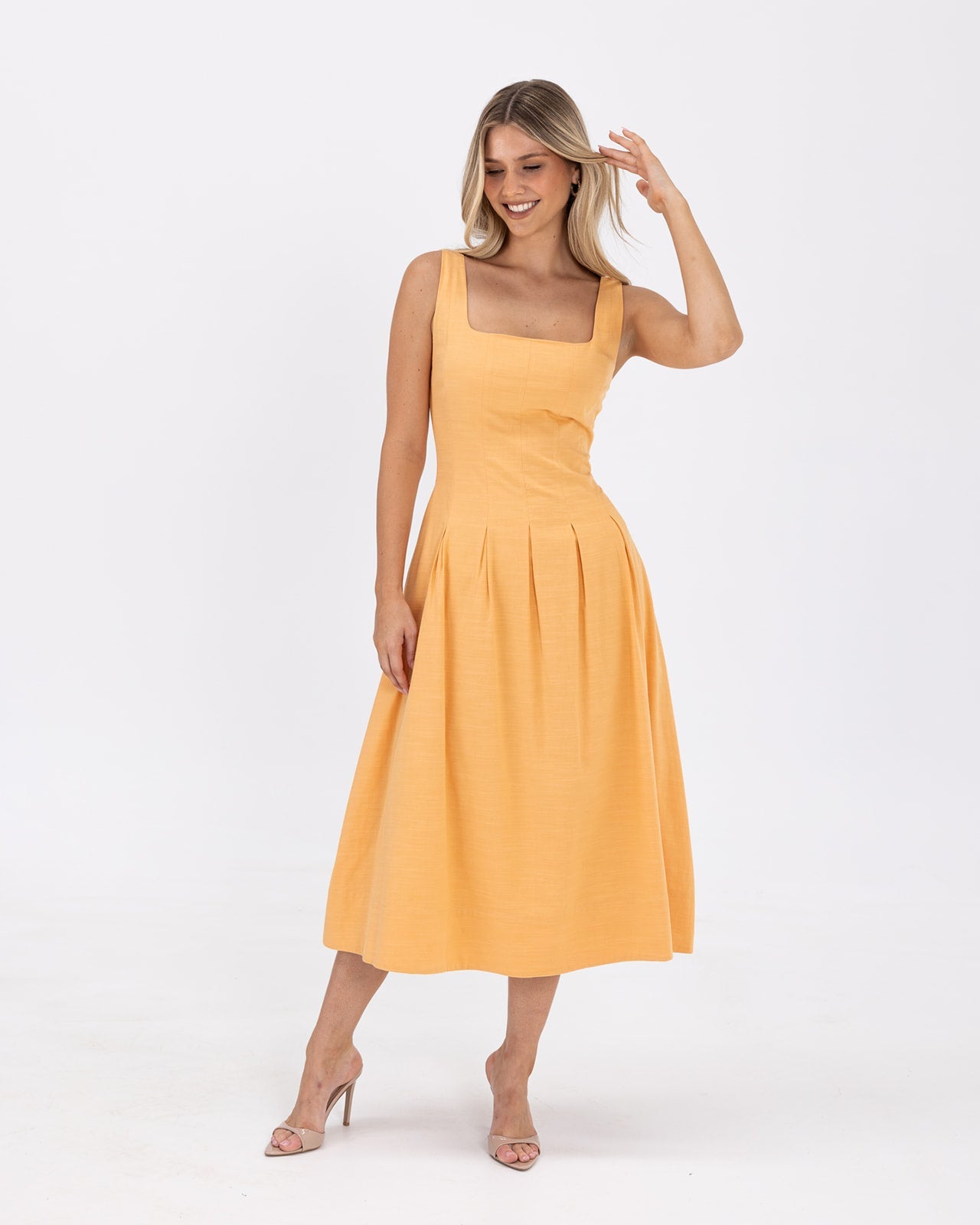 Paisley Dress-Yellow