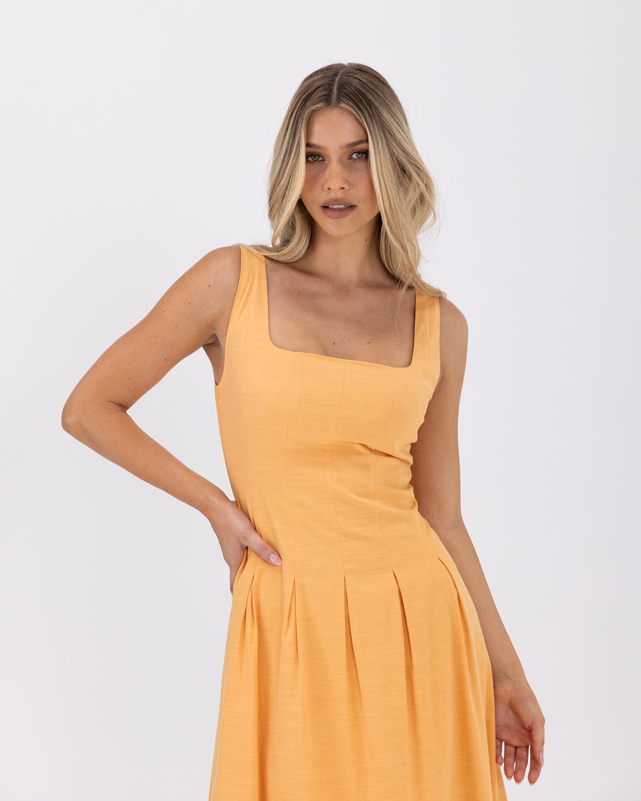 Paisley Dress-Yellow