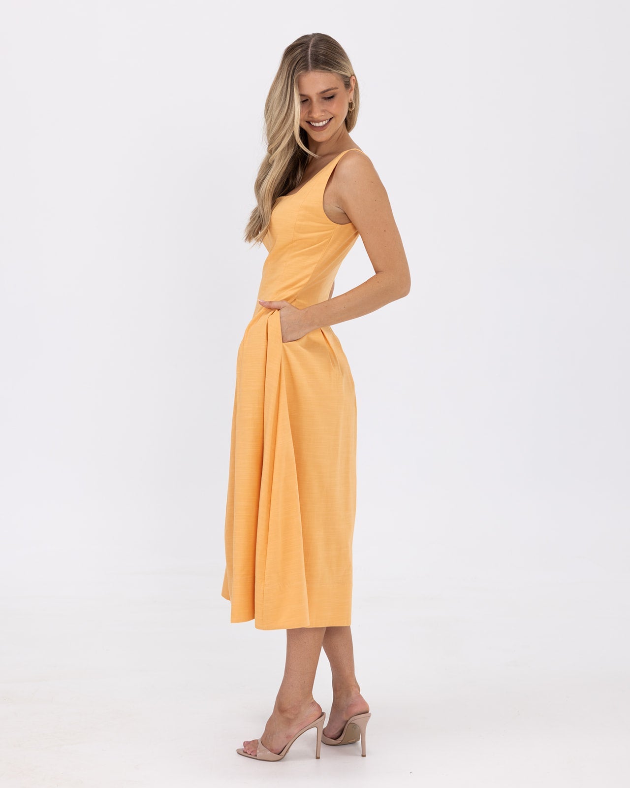 Paisley Dress-Yellow