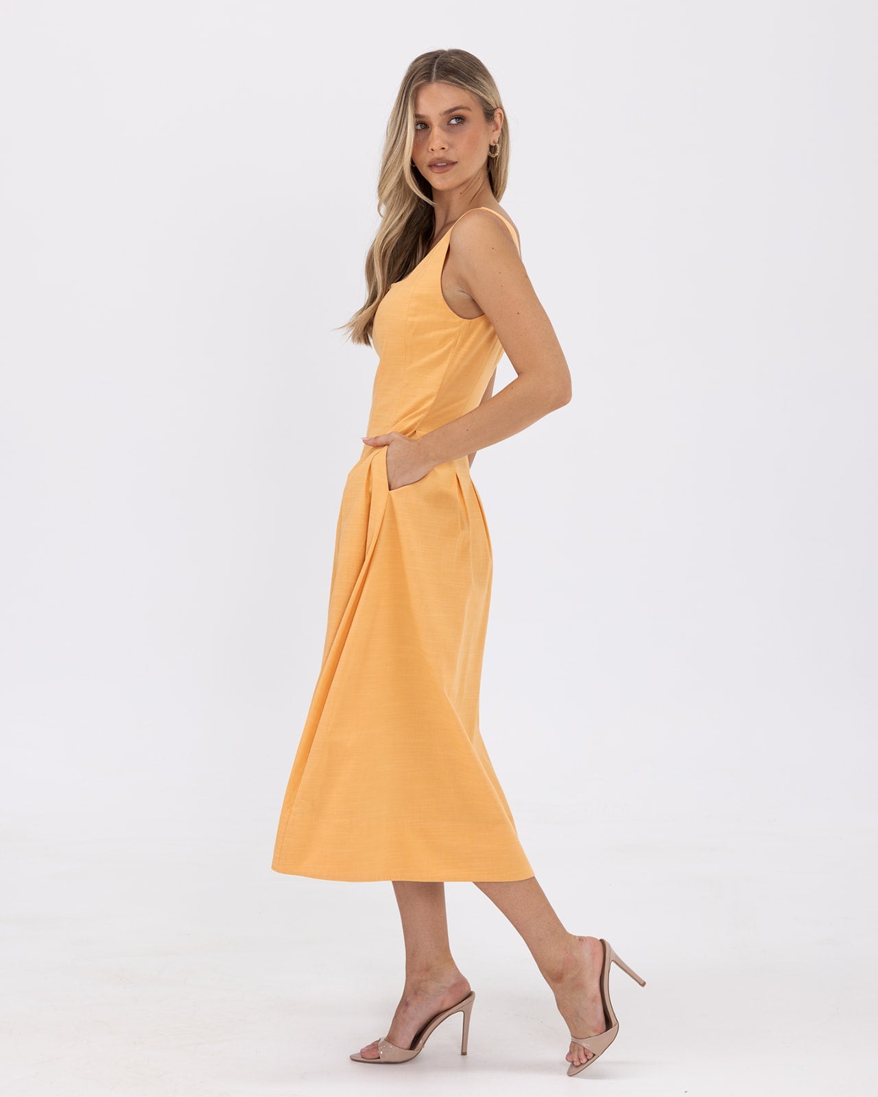 Paisley Dress-Yellow