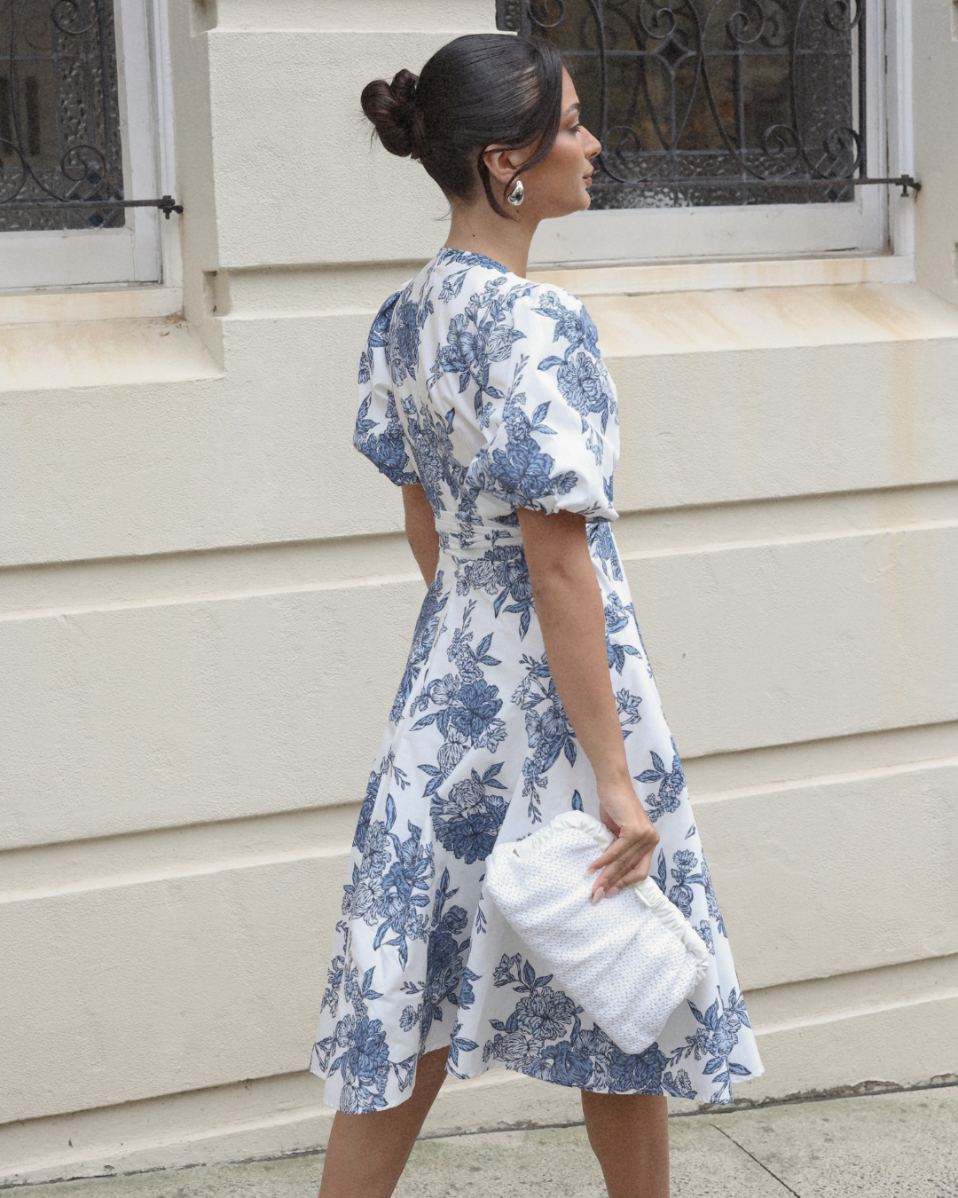 Claudia Dress-Blue Print