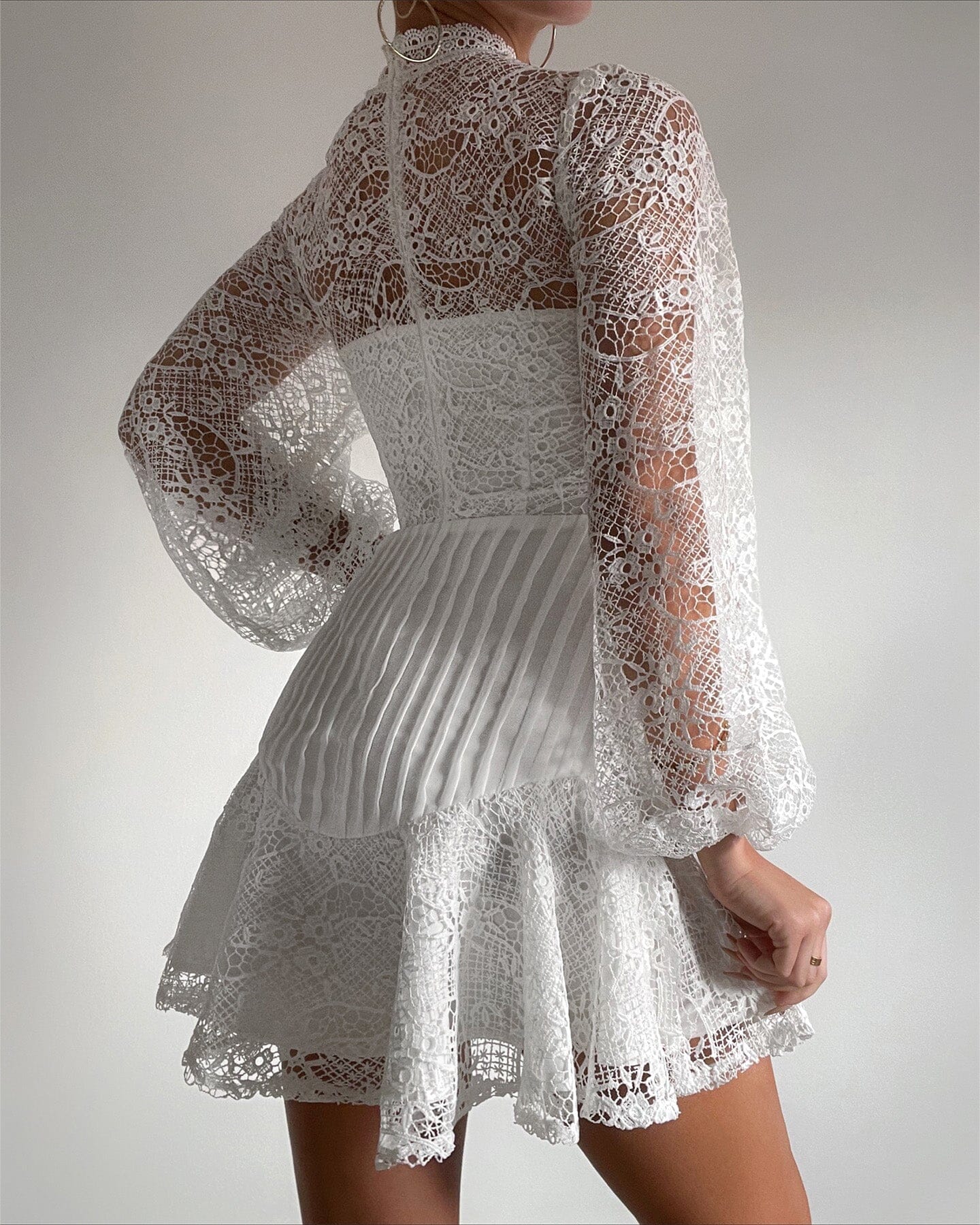 Jaimyse Dress-White