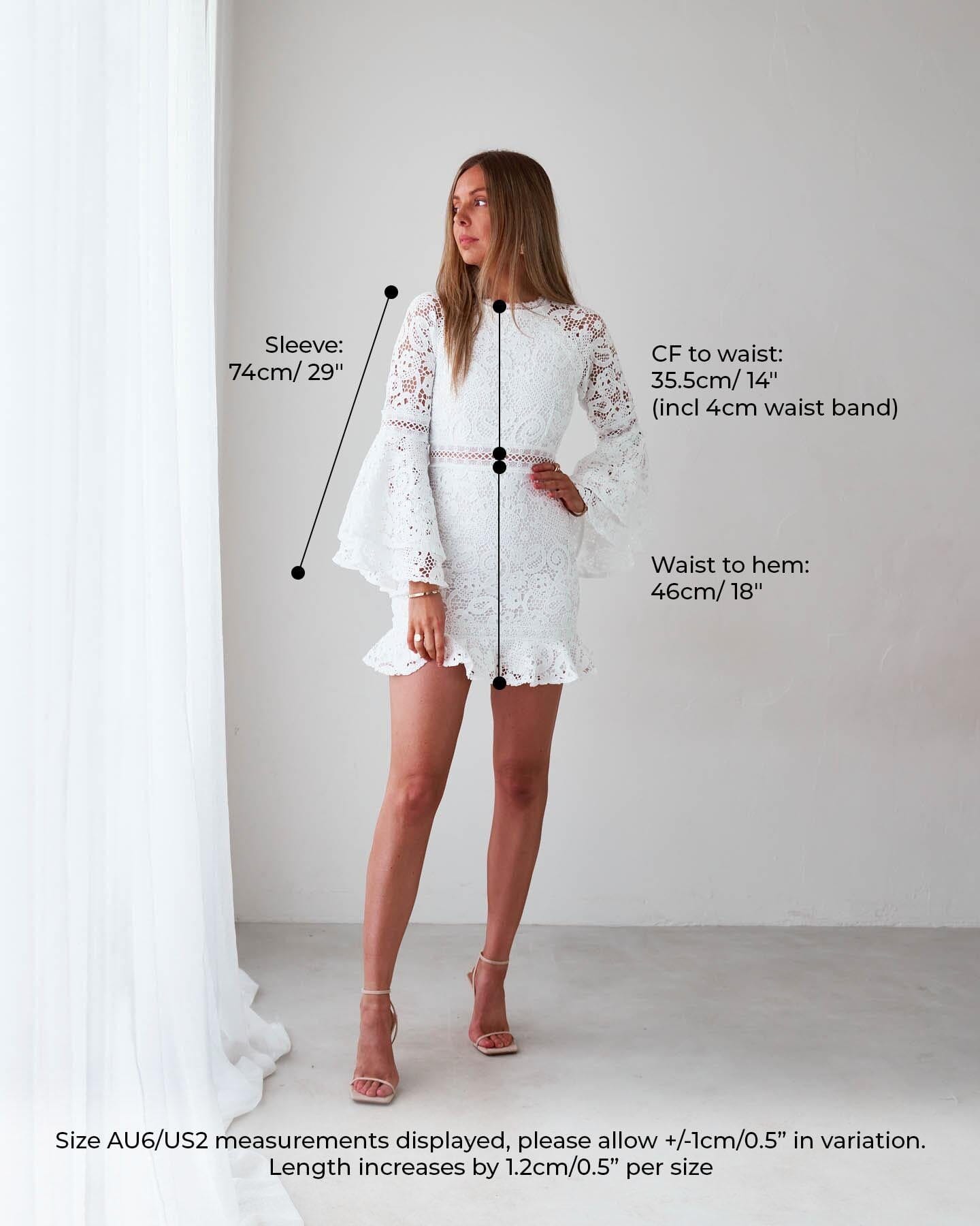 Charlise Dress-White
