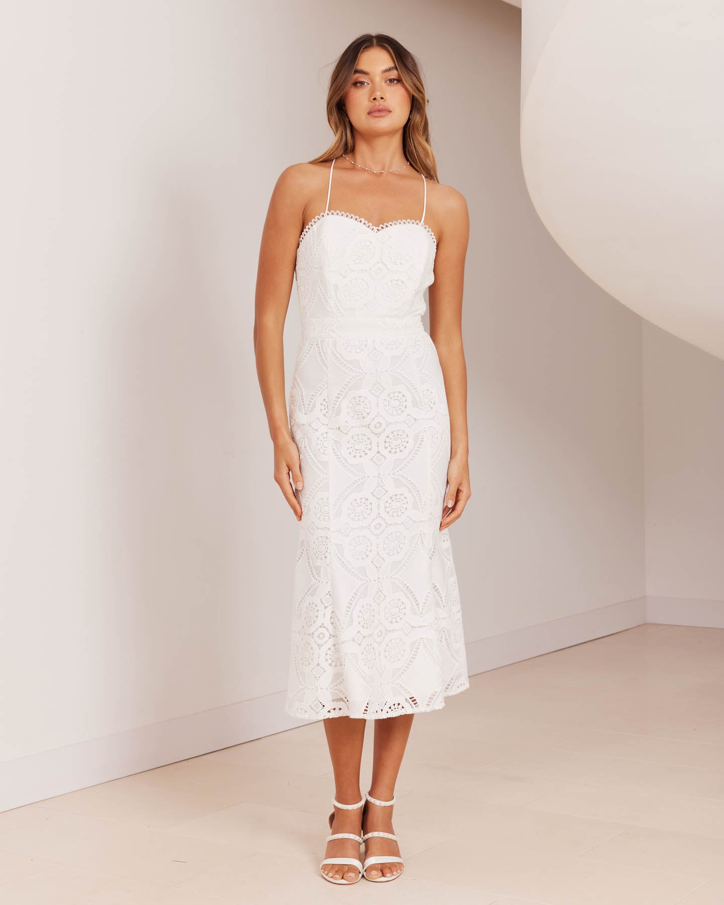Serenity Dress-White