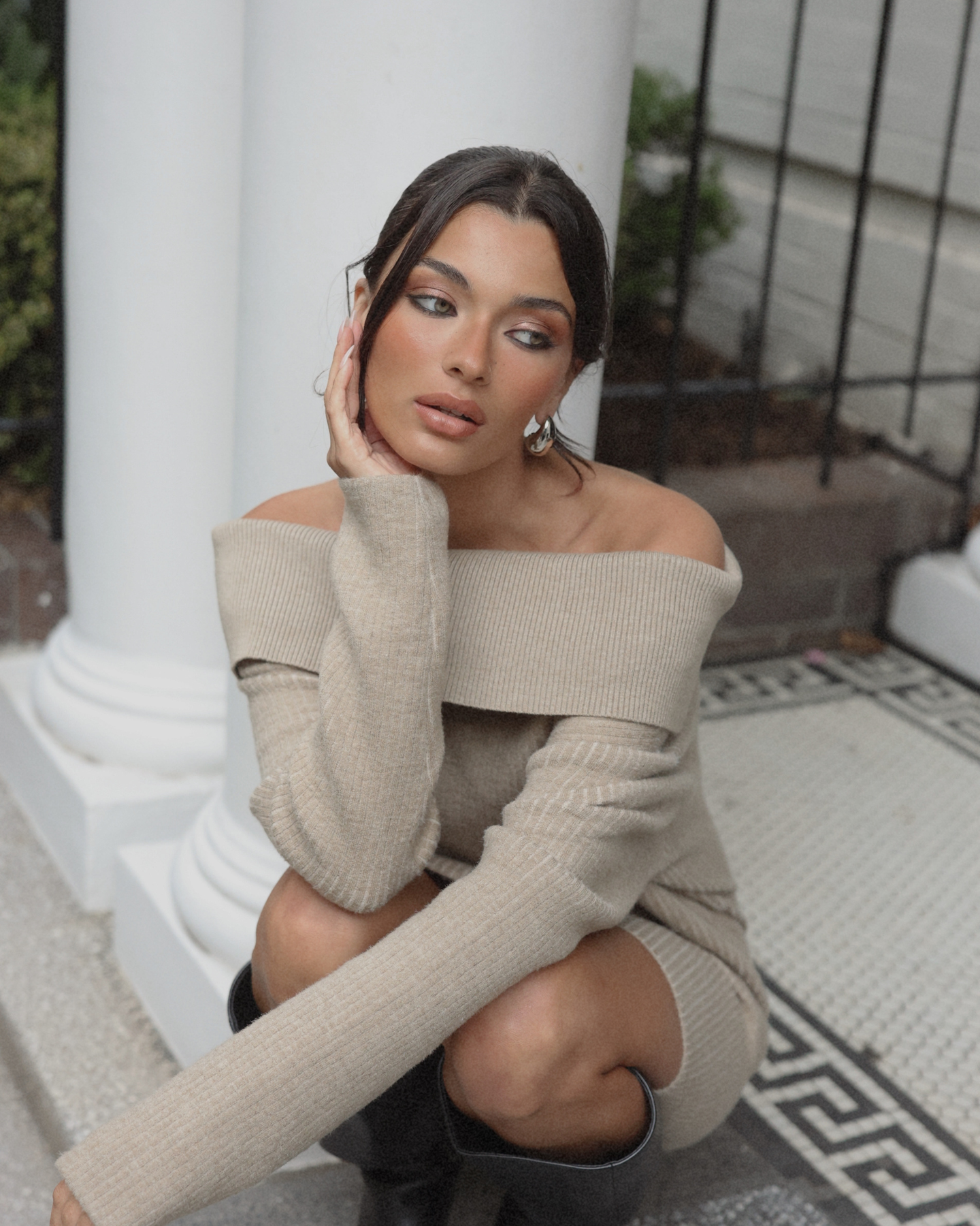 Denise Dress-Beige