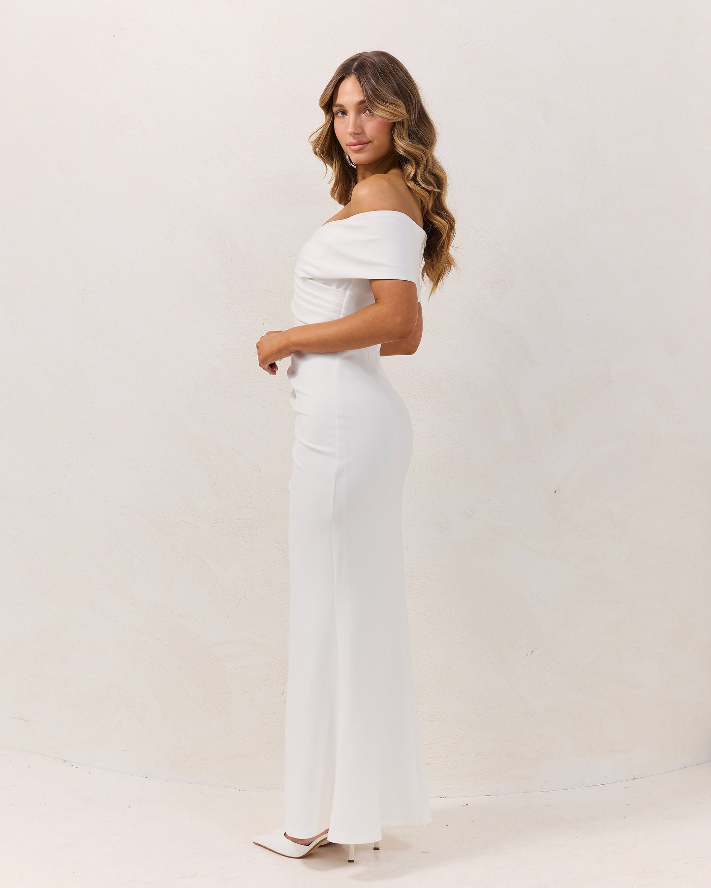 Briana Dress-White