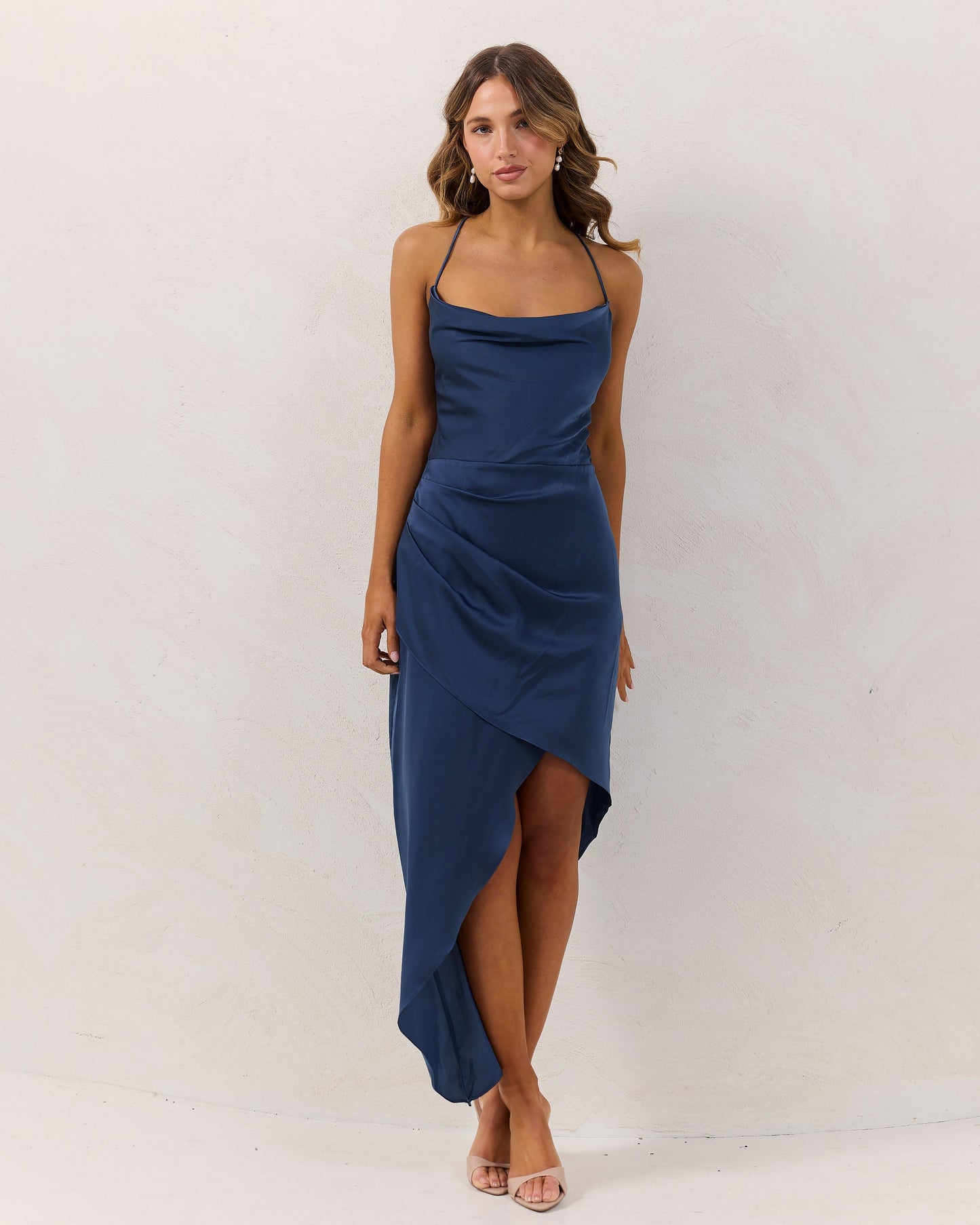 Maeve Dress-Steel Blue