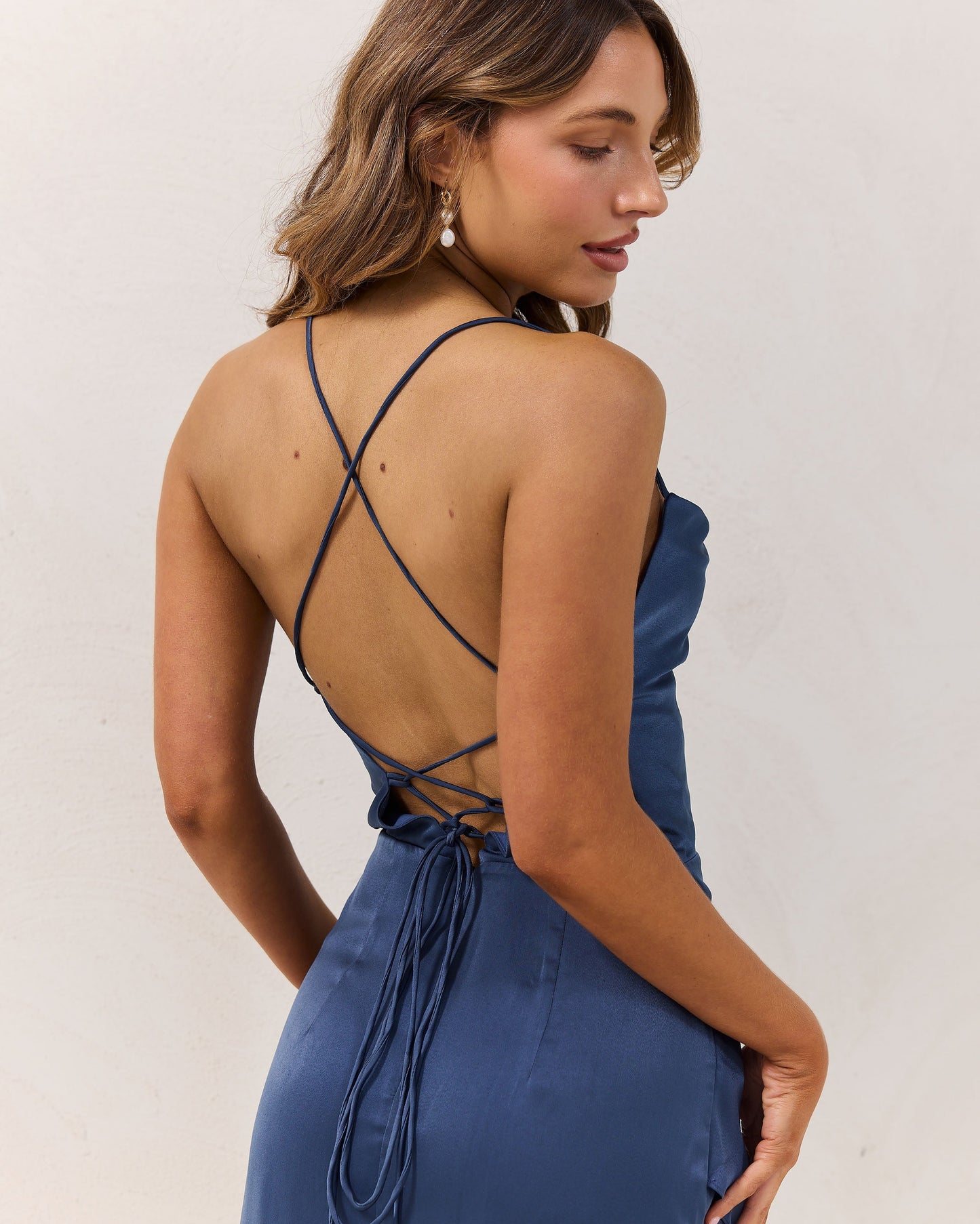 Maeve Dress-Steel Blue