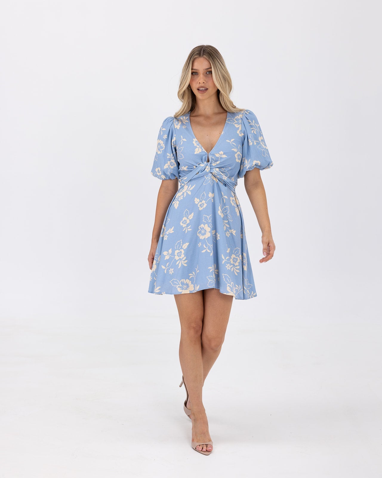 Marlowe Dress-Blue Flower