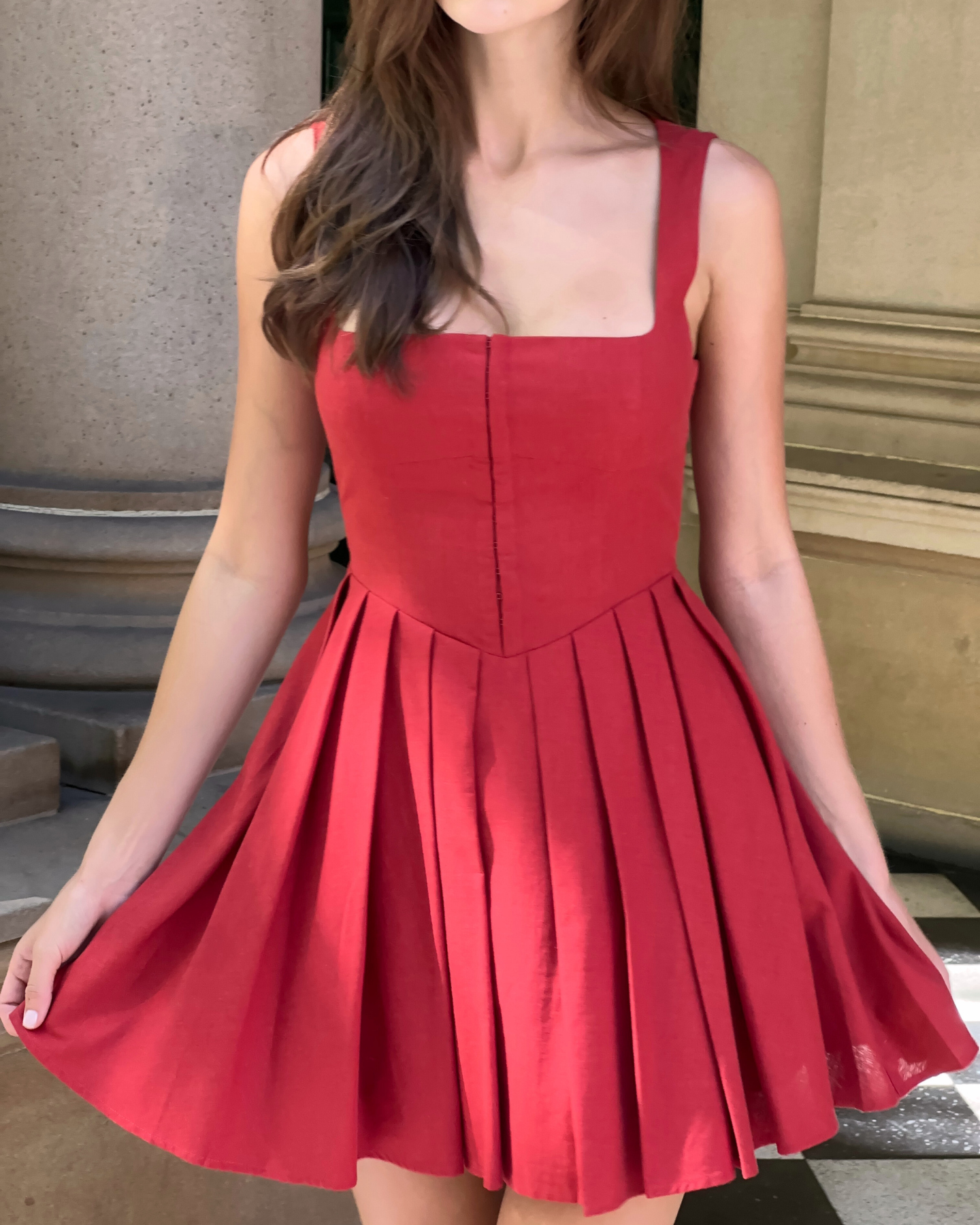 Angie Dress-Red