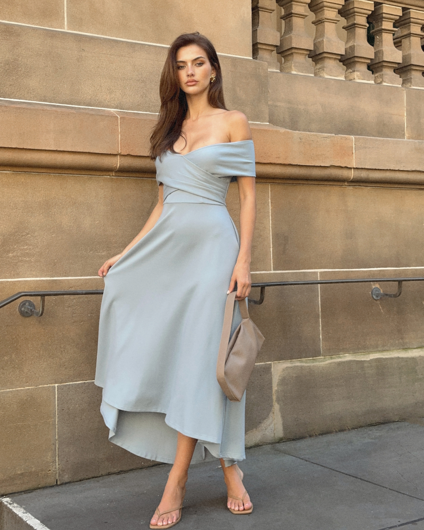 Belina Dress-Baby Blue