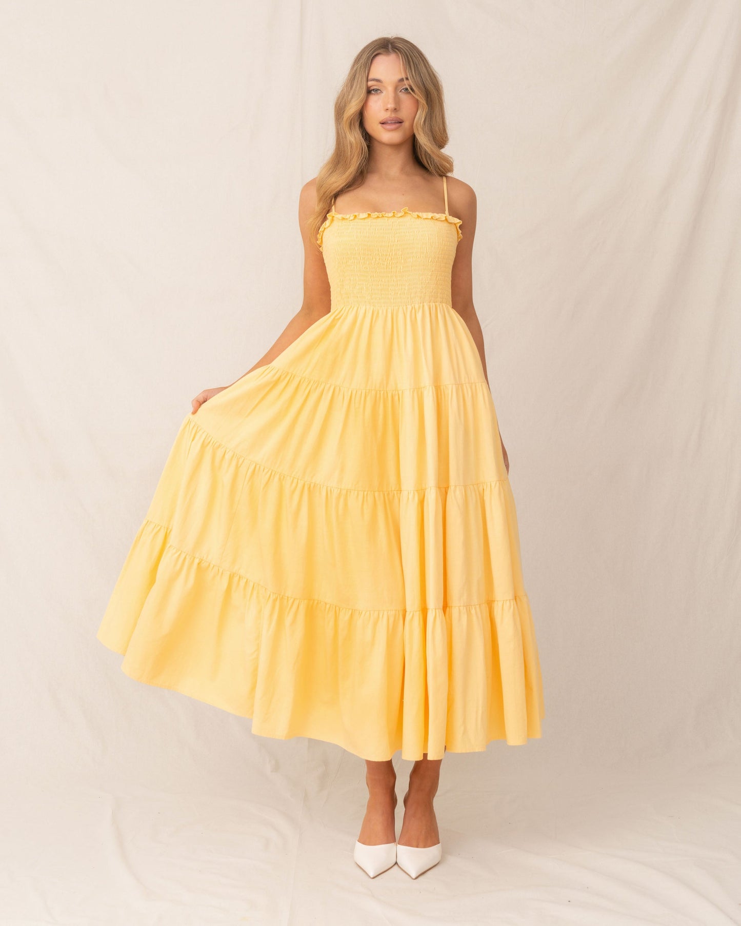 Teena Dress-Yellow