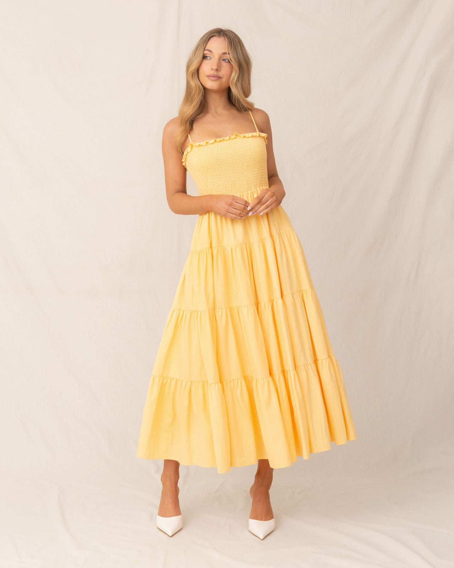 Teena Dress-Yellow