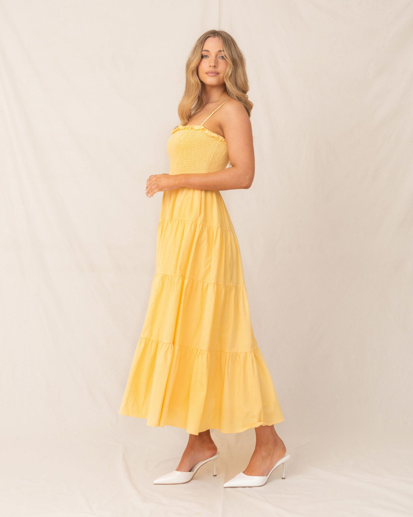 Teena Dress-Yellow