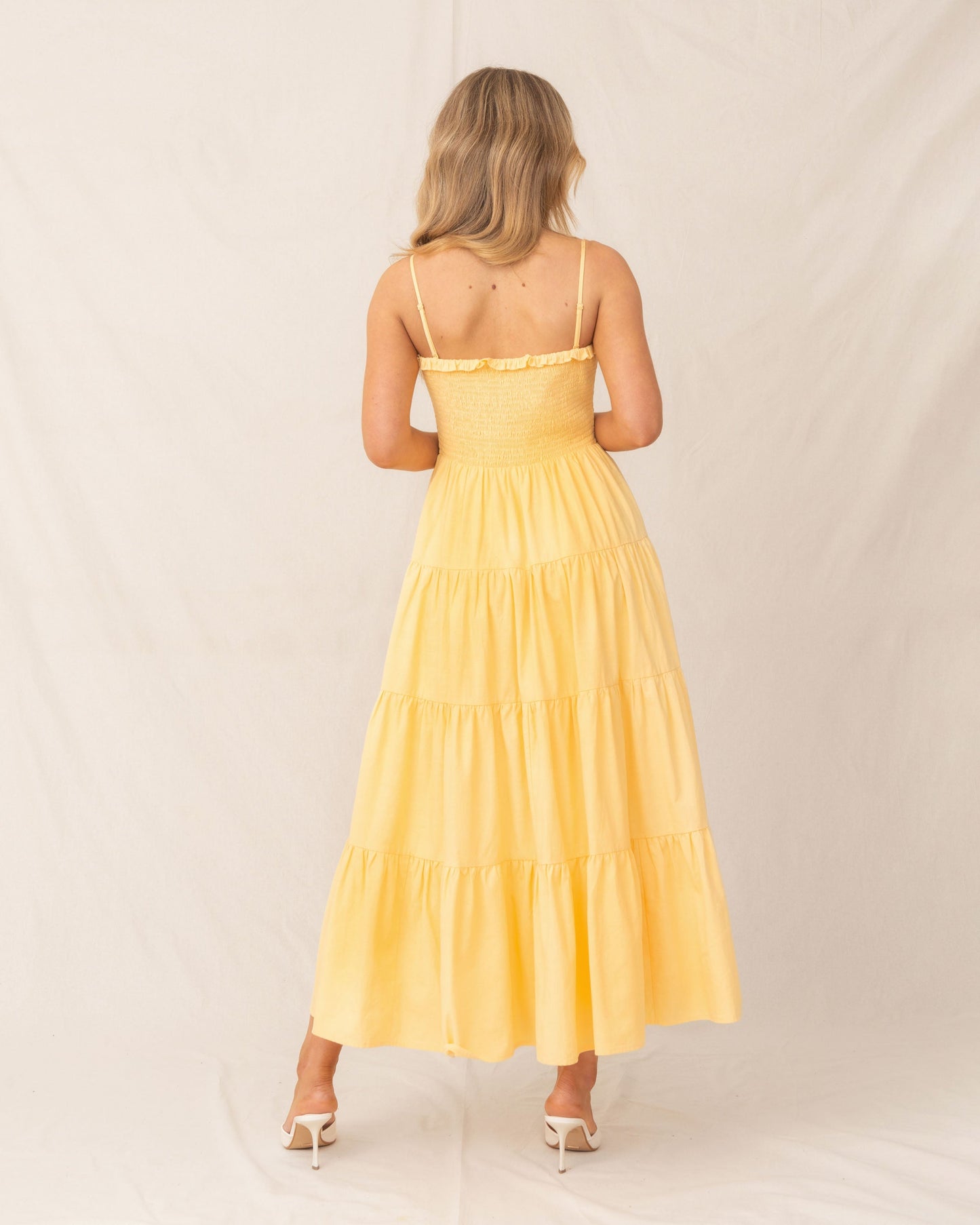 Teena Dress-Yellow