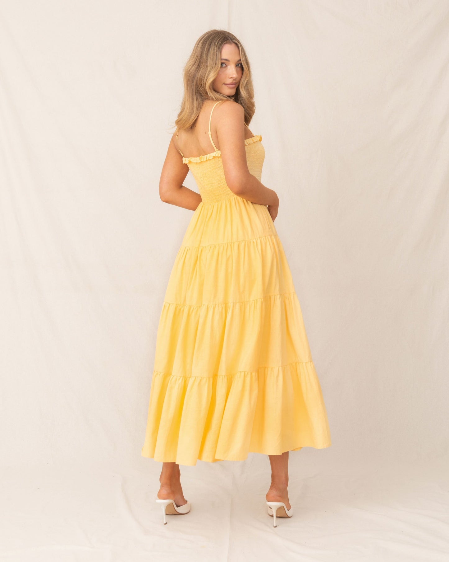 Teena Dress-Yellow