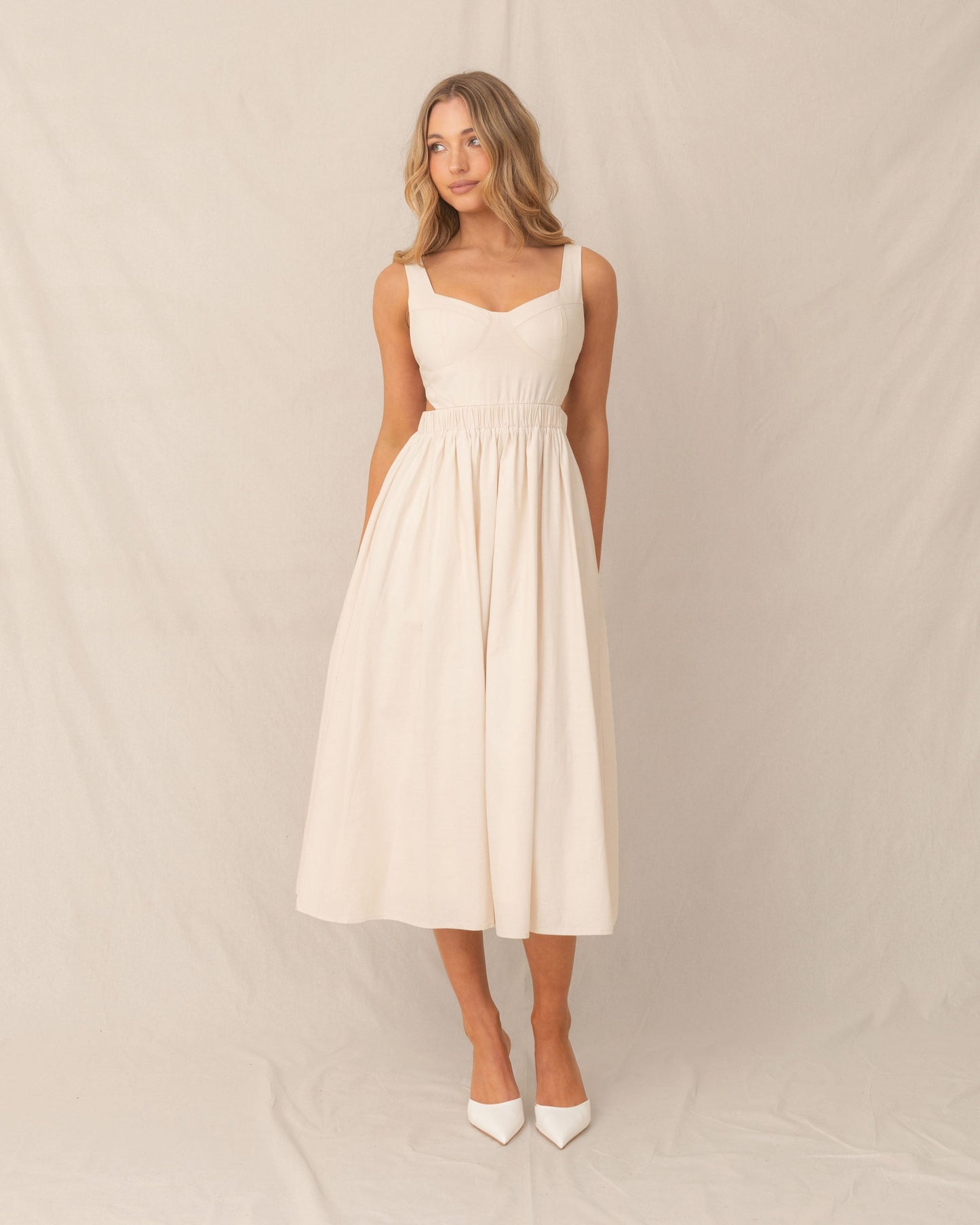 Tayler Dress-Cream
