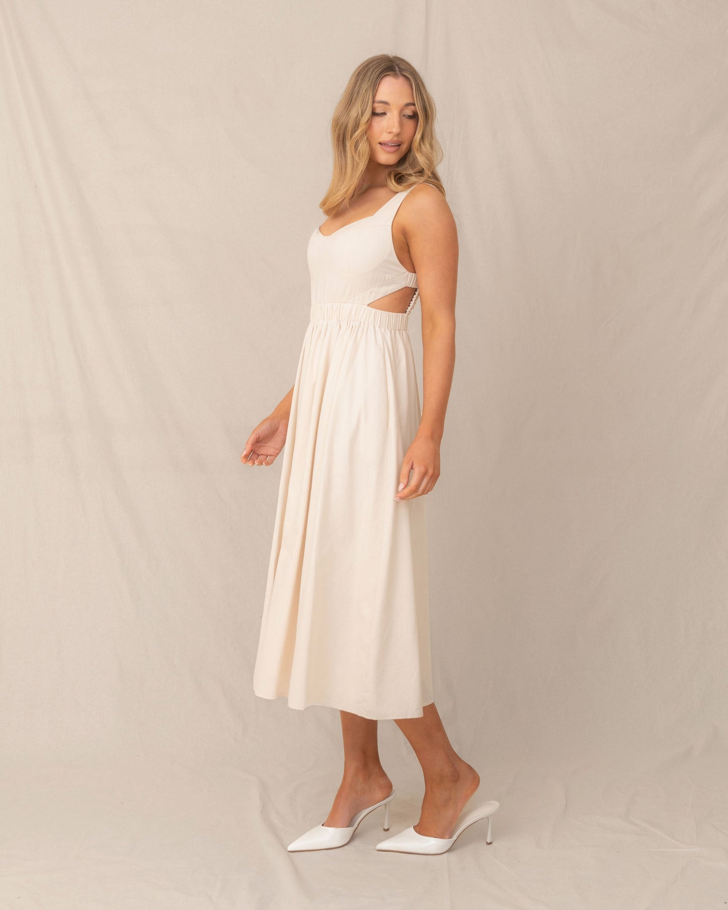 Tayler Dress-Cream