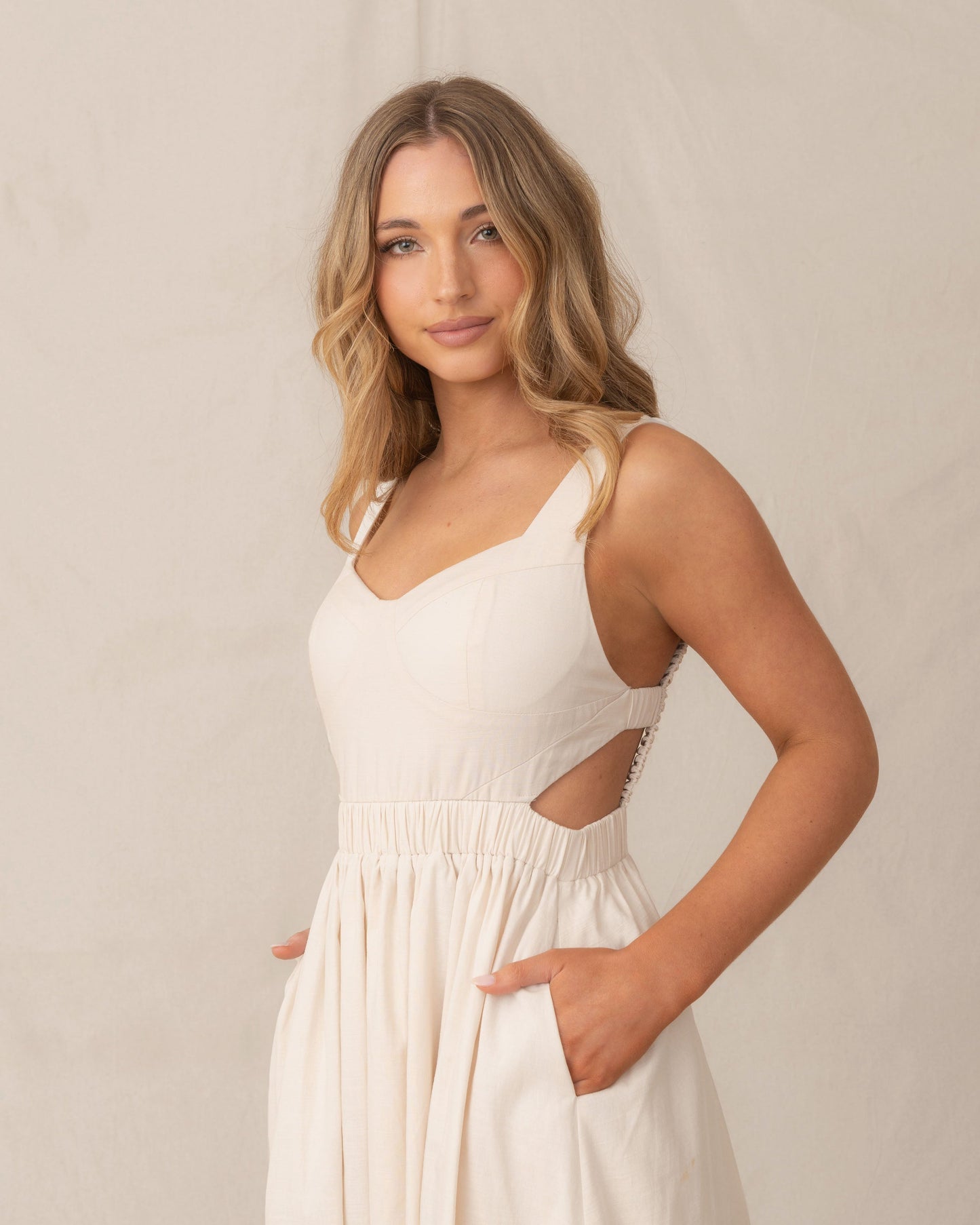 Tayler Dress-Cream