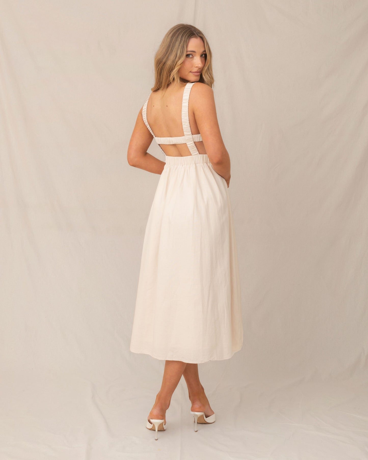 Tayler Dress-Cream