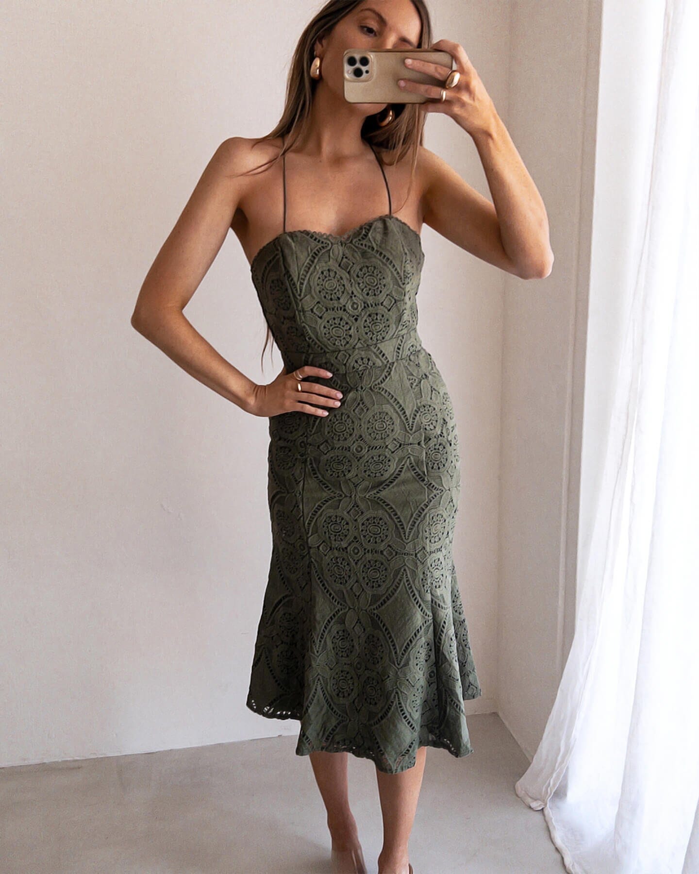 Serenity Dress-Khaki