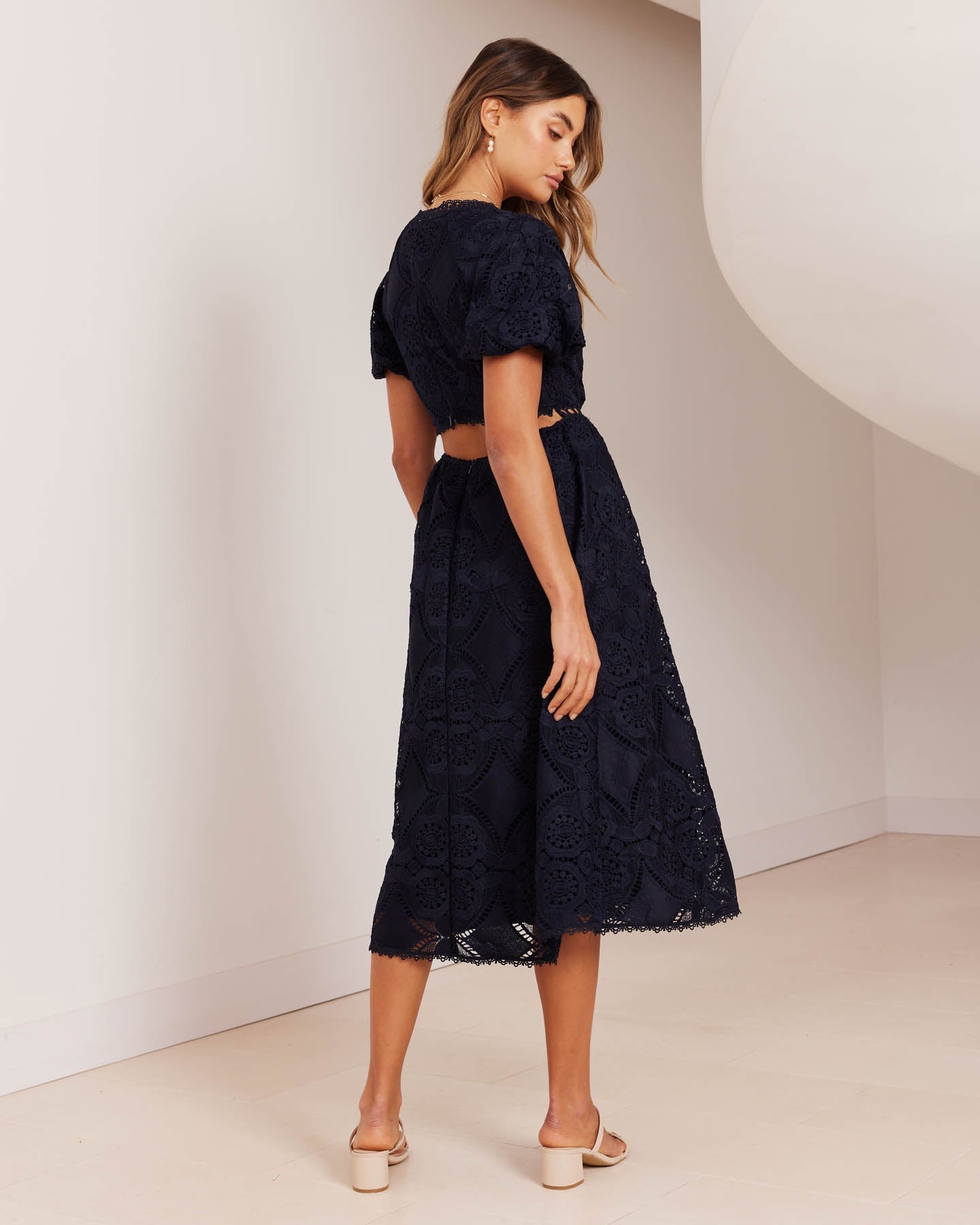 Kennedy Dress-Navy