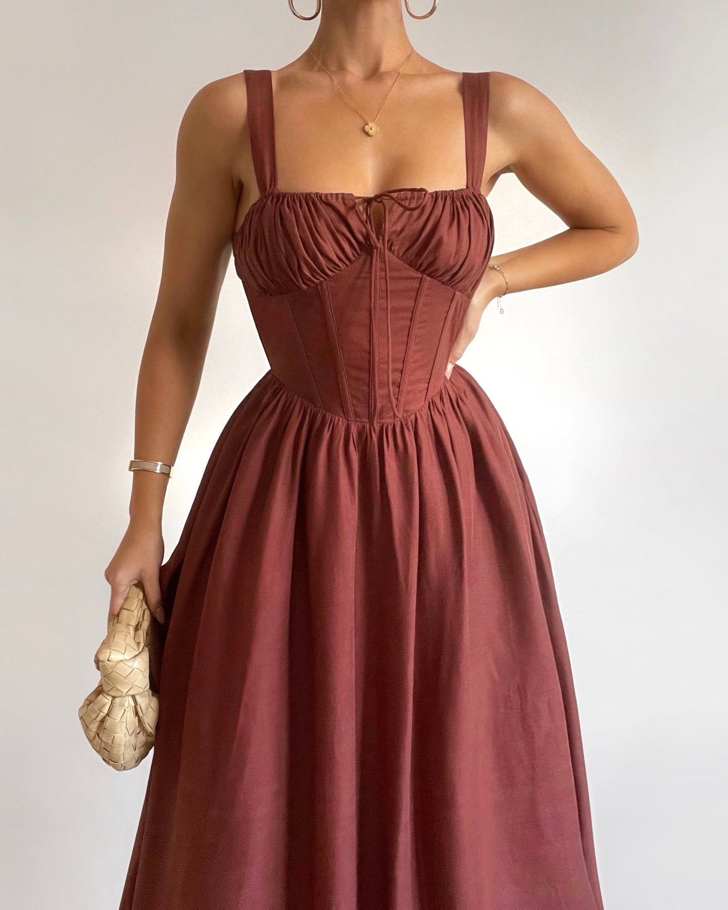 Alysha Dress-Brown