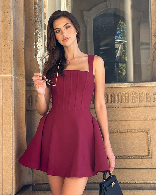 Dorothy Dress-Wine